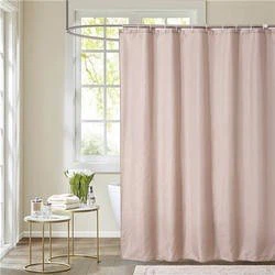 pink shower curtain